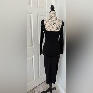 Aritzia Classic Black Long Sleeve Dress